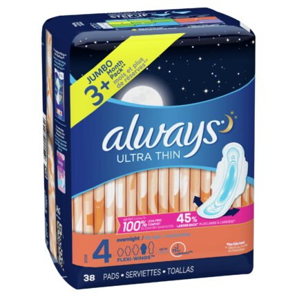 Always Ultra Thin Night 38 Pads Pk2 - Image 1