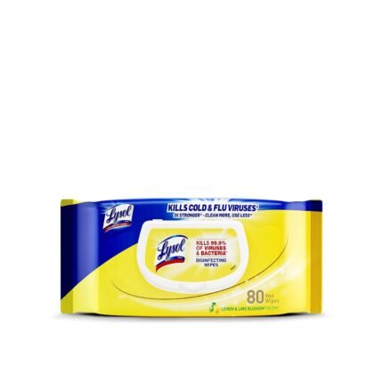 Lysol Wipes Bag Lemon & Lime Blossom 80 Ct Pk6 - Image 1