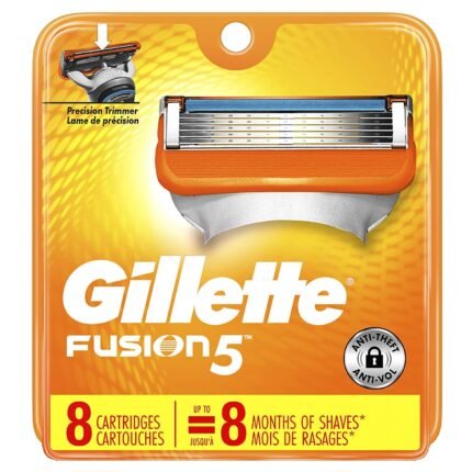 Gillette Fusion 5 Razor Cartridges 8 Pack Pk12 - Image 1