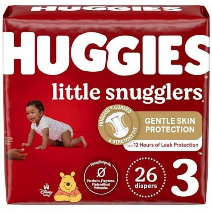 Huggies Little Snugglers 26 Count Size 3 Pk6 - Image 1