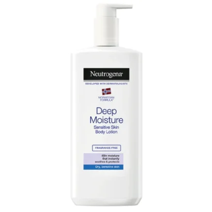Neutrogena Deep Moisture Body Lotion Dry Sens Skin 400ml Pk12 - Image 1