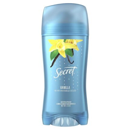 Secret Solid Deodorant Stick - Vanilla Solid Deodorant Stick 2.6 Oz Pk12 - Image 1