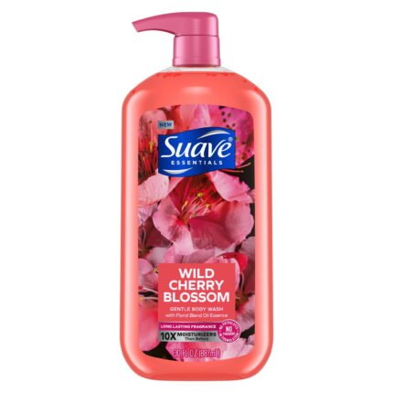 Suave Body Wash wild Cherry Blossom 30 Oz Pk4 - Image 1