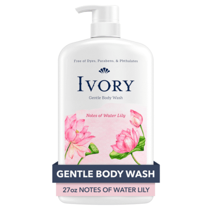 Ivory Mild & Gentle Body Wash Water Lily Scent 27oz Pk4 - Image 1